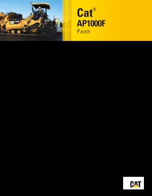 Verrijdbare asfalteermachine Caterpillar AP1000F