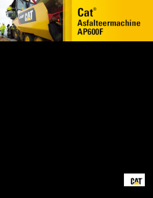 Verrijdbare asfalteermachine Caterpillar AP600F