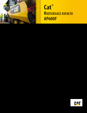 Verrijdbare asfalteermachine Caterpillar AP600F