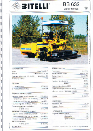 Verrijdbare asfalteermachine Bitelli BB 632 RB 320