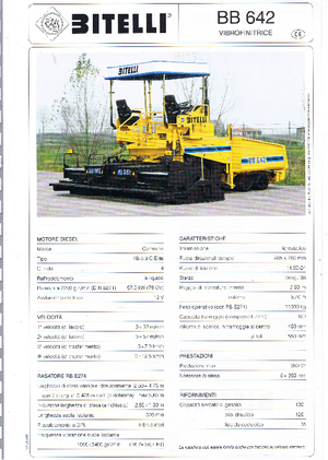 Verrijdbare asfalteermachine Bitelli BB 642 RB E274