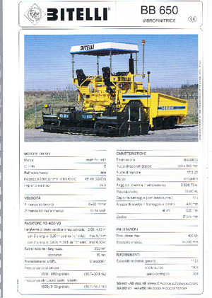 Verrijdbare asfalteermachine Bitelli BB 650 RB 4650 VB
