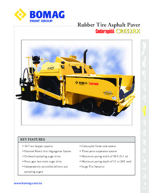 Verrijdbare asfalteermachine Bomag CR 652 RX