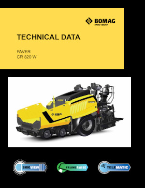 Verrijdbare asfalteermachine Bomag CR 820 W