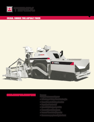 Verrijdbare asfalteermachine Terex CR352L