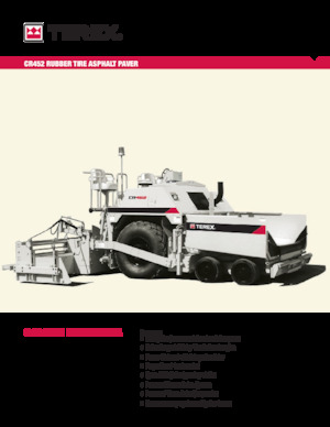 Verrijdbare asfalteermachine Terex CR452