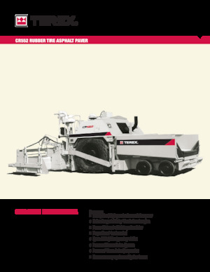 Verrijdbare asfalteermachine Terex CR552