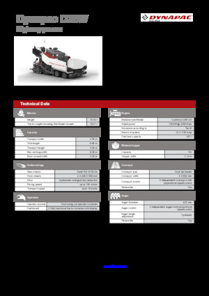 Verrijdbare asfalteermachine Dynapac D25W