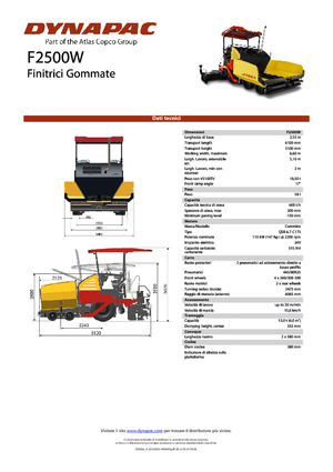 Verrijdbare asfalteermachine Dynapac F 2500 W