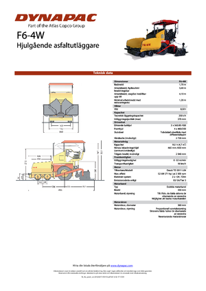Verrijdbare asfalteermachine Dynapac F 6-4 W