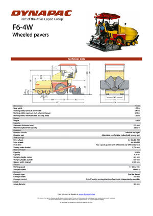 Verrijdbare asfalteermachine Dynapac F 6-4 W