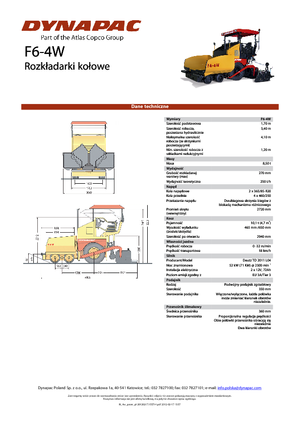 Verrijdbare asfalteermachine Dynapac F 6-4 W