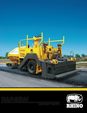 Verrijdbare asfalteermachine RHINO RAP45W