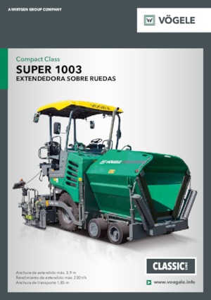 Verrijdbare asfalteermachine Vögele Super 1003