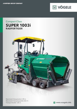 Verrijdbare asfalteermachine Vögele Super 1003i