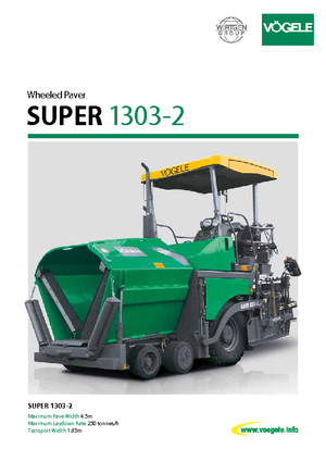 Verrijdbare asfalteermachine Vögele Super 1303-2