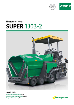 Verrijdbare asfalteermachine Vögele Super 1303-2