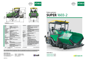 Verrijdbare asfalteermachine Vögele Super 1603-2