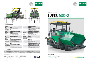 Verrijdbare asfalteermachine Vögele Super 1603-2
