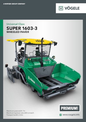 Verrijdbare asfalteermachine Vögele Super 1603-3