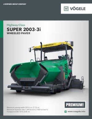 Verrijdbare asfalteermachine Vögele Super 2003-3i