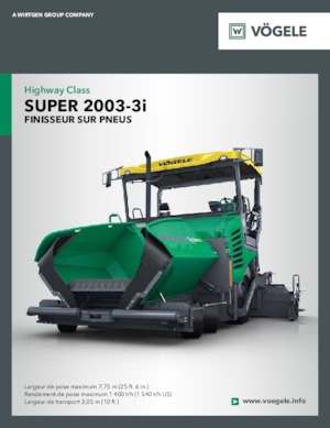 Verrijdbare asfalteermachine Vögele Super 2003-3i