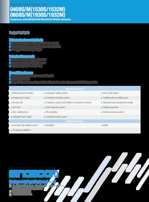 Verrijdbare schaarliften Sinoboom 0608S 