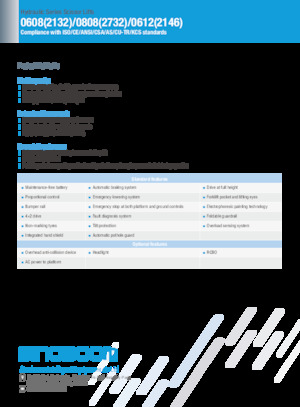 Verrijdbare schaarliften Sinoboom 0808 