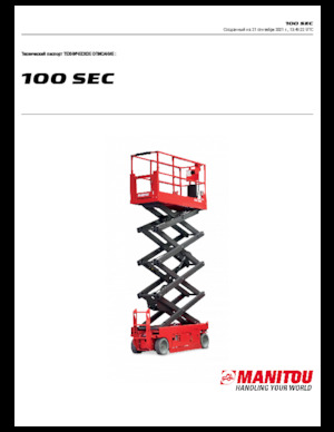 Verrijdbare schaarliften Manitou 100 SEC