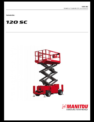 Verrijdbare schaarliften Manitou 120 SC