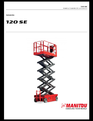 Verrijdbare schaarliften Manitou 120 SE