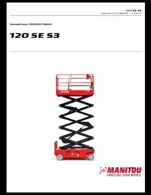 Verrijdbare schaarliften Manitou 120 SE
