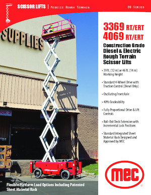Verrijdbare schaarliften MEC 3369RT