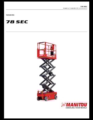 Verrijdbare schaarliften Manitou 78 SEC