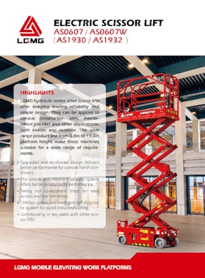 Verrijdbare schaarliften LGMG  AS0607W 