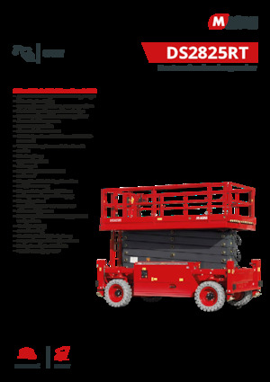 Verrijdbare schaarliften MAGNI DS2825RT