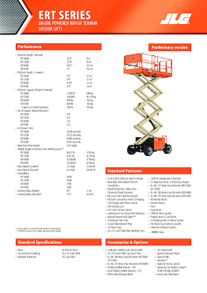 Verrijdbare schaarliften JLG ERT4769