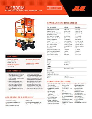 Verrijdbare schaarliften JLG ES1530M