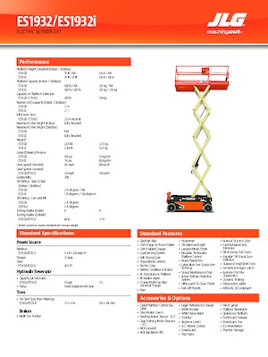 Verrijdbare schaarliften JLG ES1932