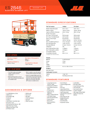 Verrijdbare schaarliften JLG ES2646