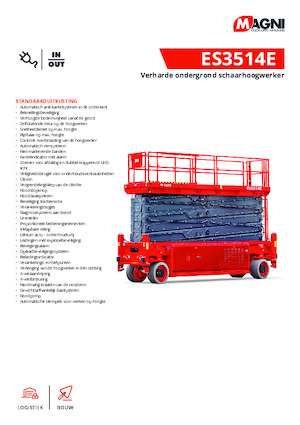 Verrijdbare schaarliften MAGNI ES3514E