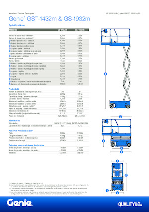 Verrijdbare schaarliften Genie GS-1432m E-Drive