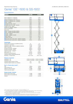 Verrijdbare schaarliften Genie GS-1932 E-Drive