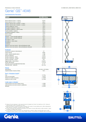 Verrijdbare schaarliften Genie GS-4046