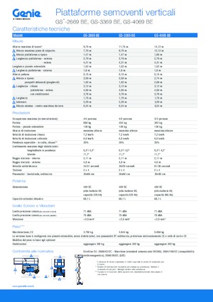 Verrijdbare schaarliften Genie GS-3369 BE