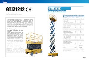 Verrijdbare schaarliften XCMG GTJZ1212