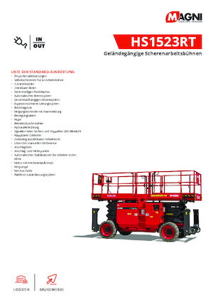 Verrijdbare schaarliften MAGNI HS1523RT