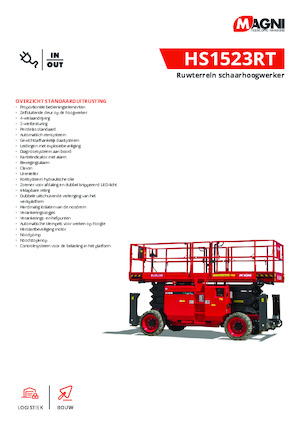 Verrijdbare schaarliften MAGNI HS1523RT