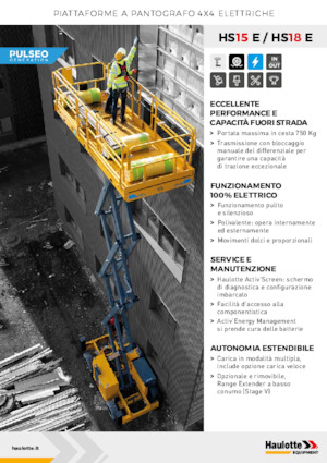 Verrijdbare schaarliften Haulotte HS18E