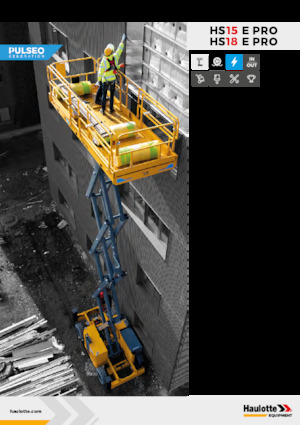 Verrijdbare schaarliften Haulotte HS15E PRO